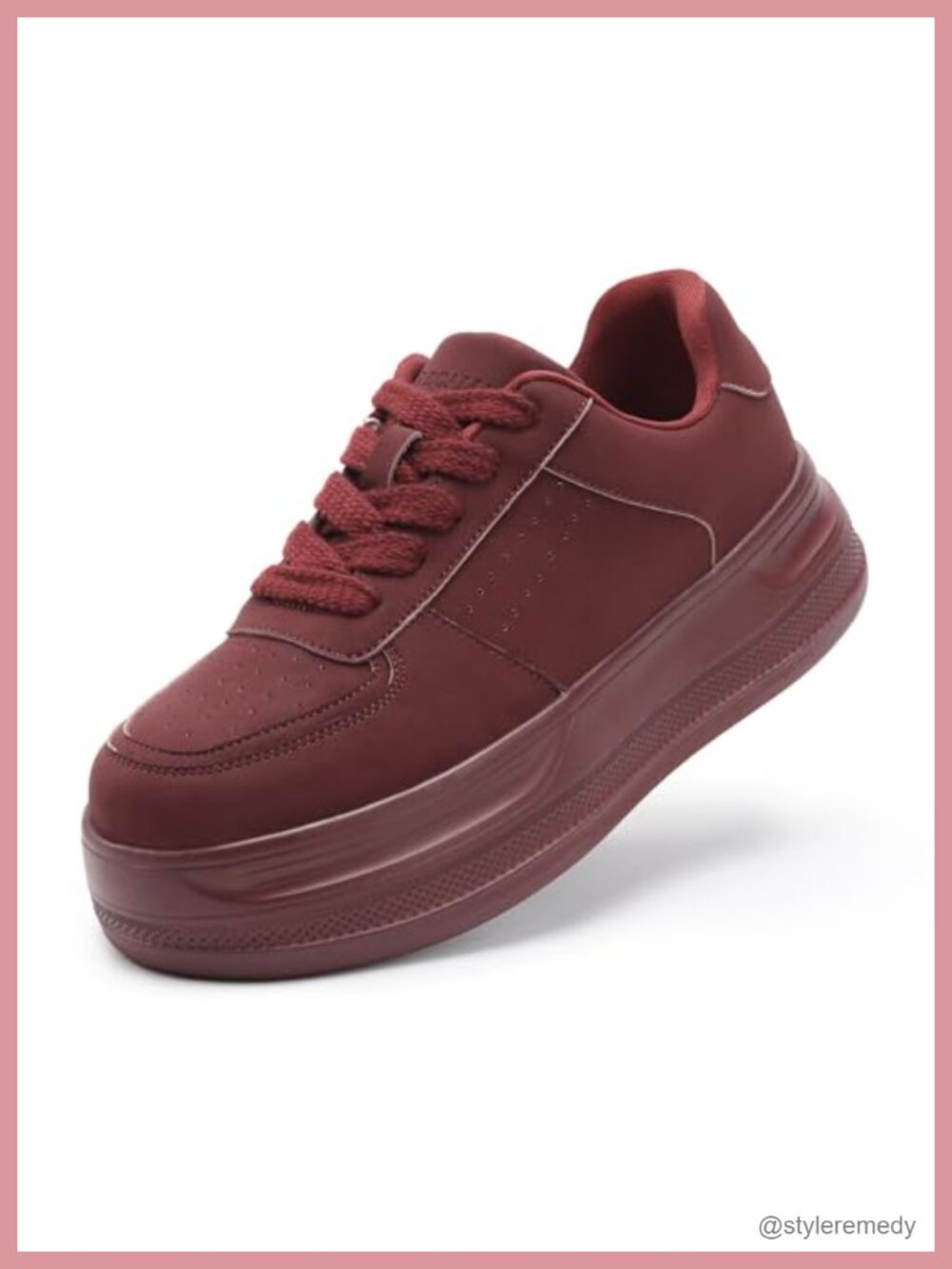 Women's Ultra-Comfortable Lightweight Platform Walking Shoes Lace Up Casual